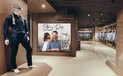 How Digital Signage Guides Shoppers to the Perfect Father’s Day Gift