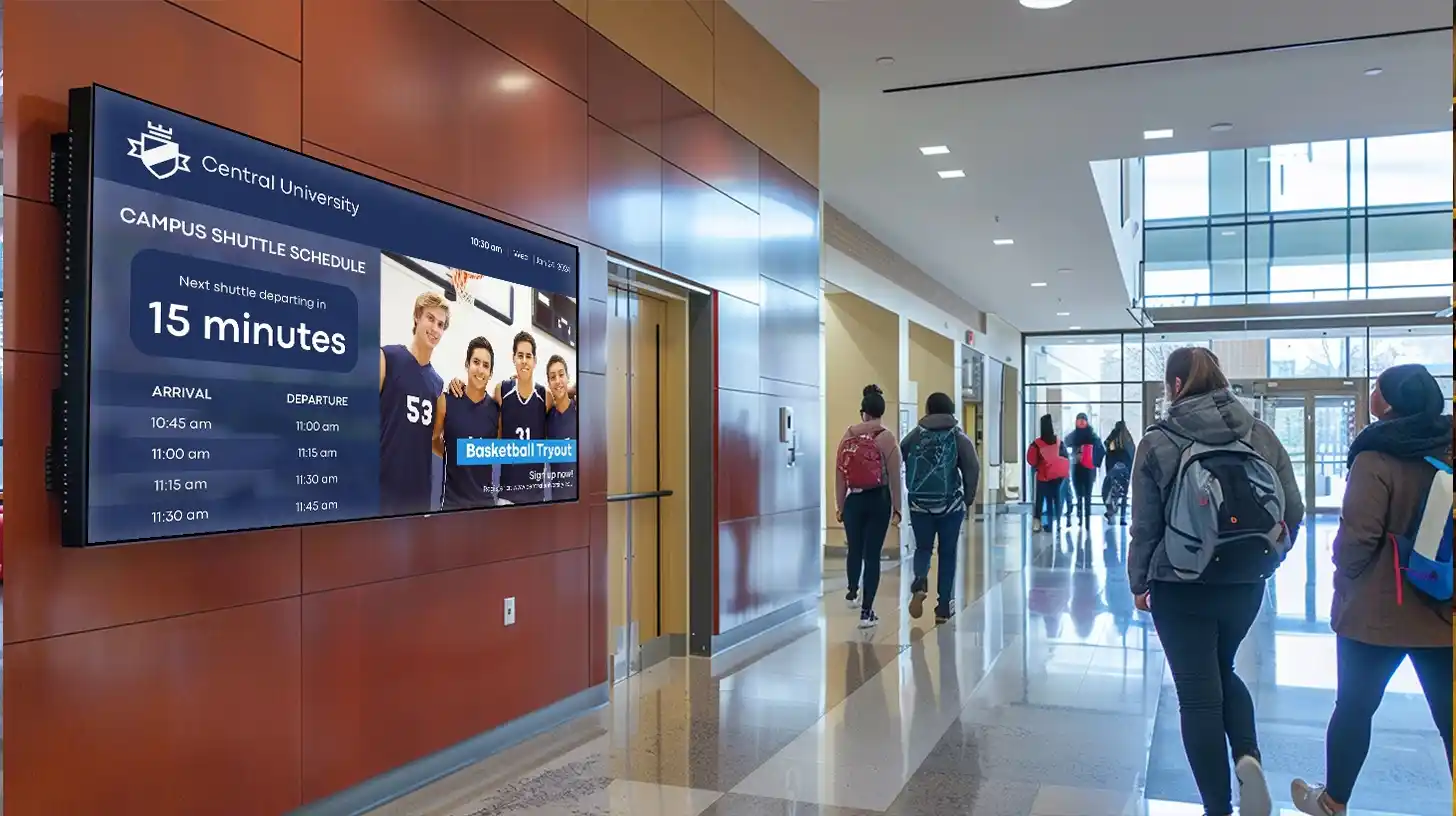 New Zealand University Digital Signage