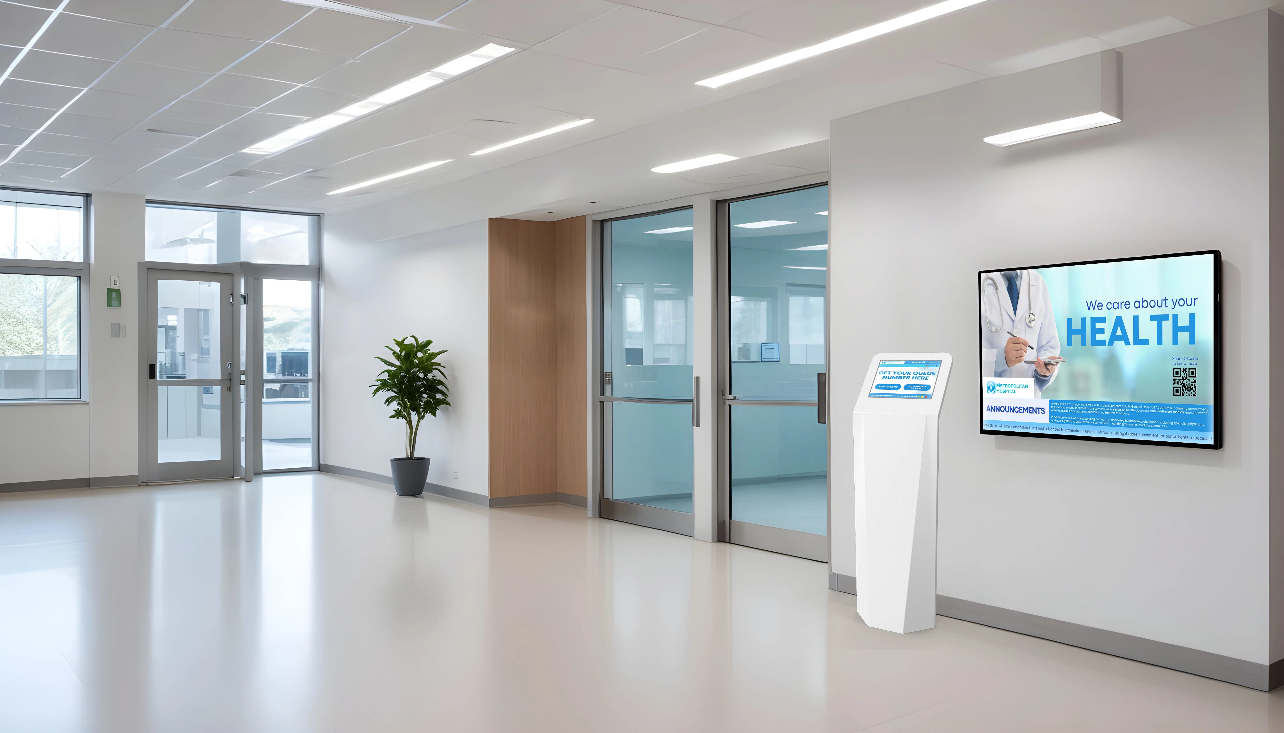 Digital Signage Kiosk for Hospital