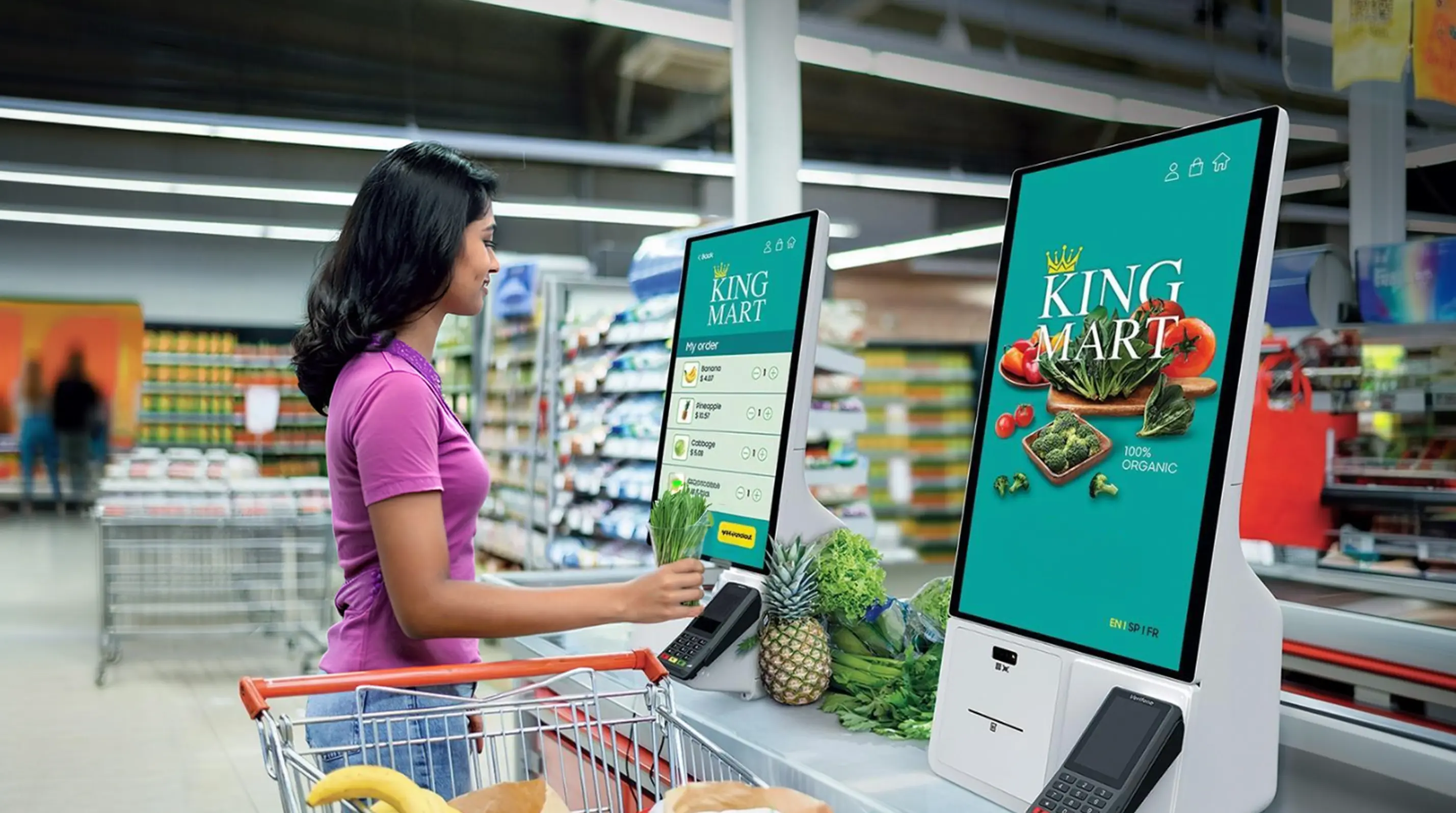 Interactive digital signage display for modern campus experience