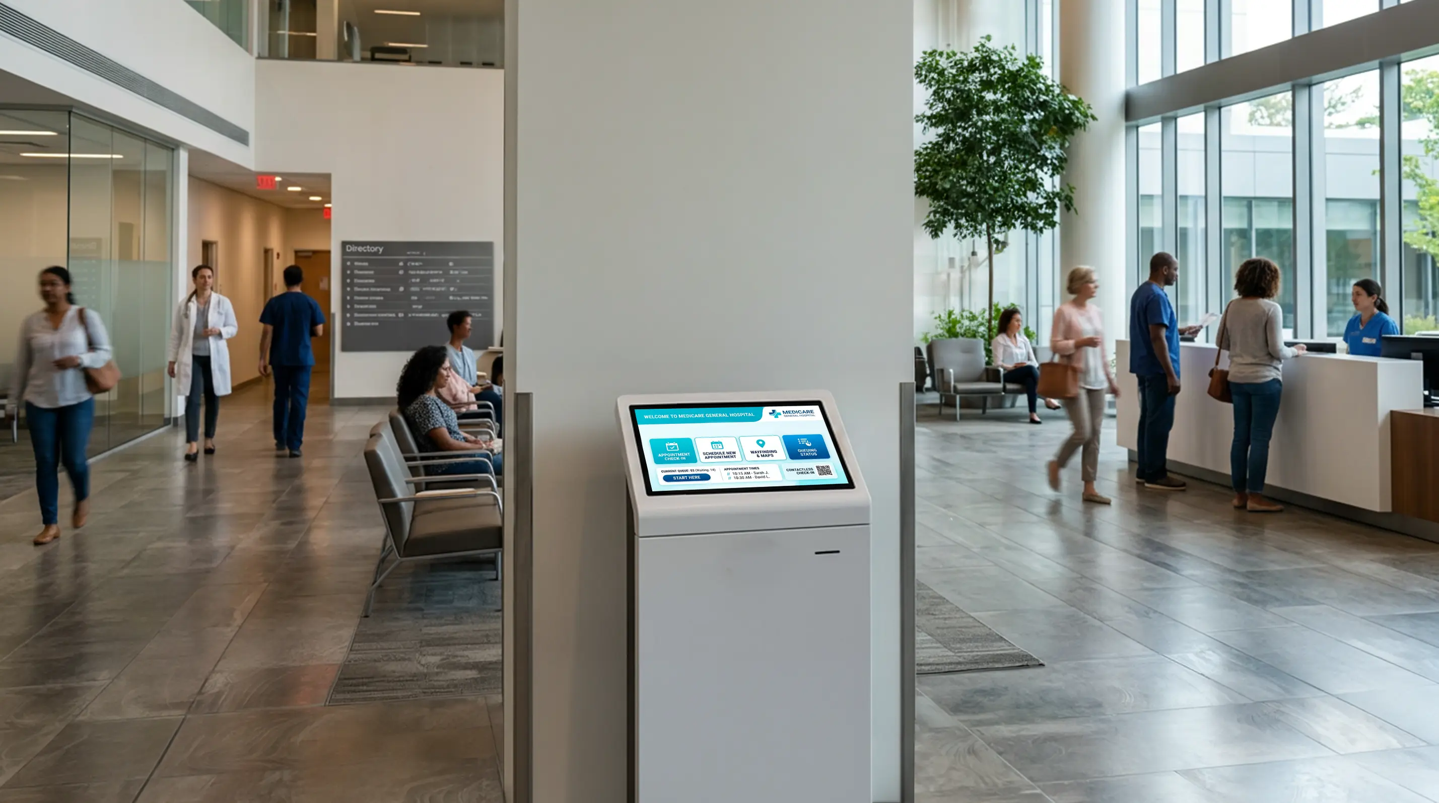 Interactive digital signage display for modern campus experience