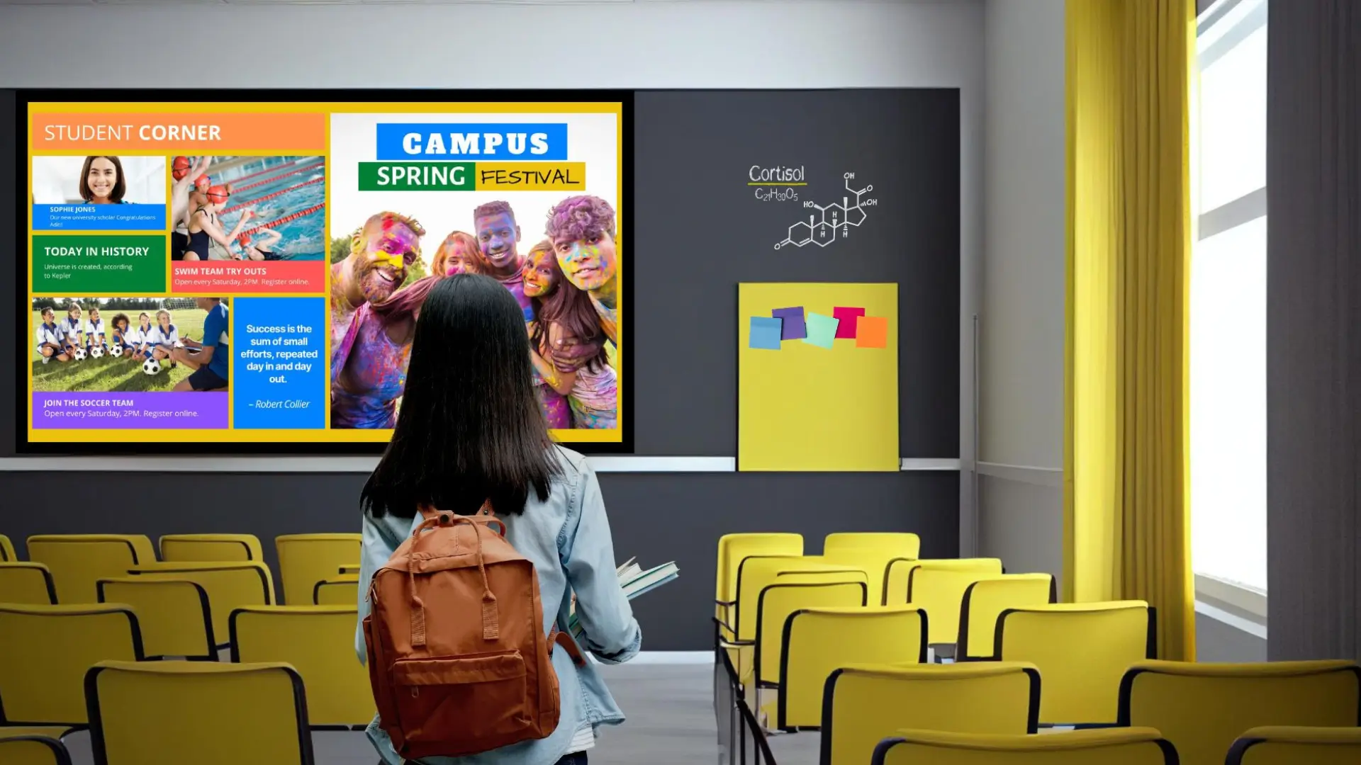 Modern Education Digital Signage for Student Engagement