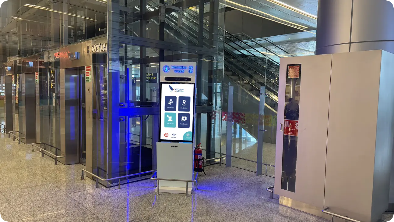 Scala Expands Virtual Information Display Kiosk Deployment to GMR Hyderabad International Airport Limited (GHIAL), India