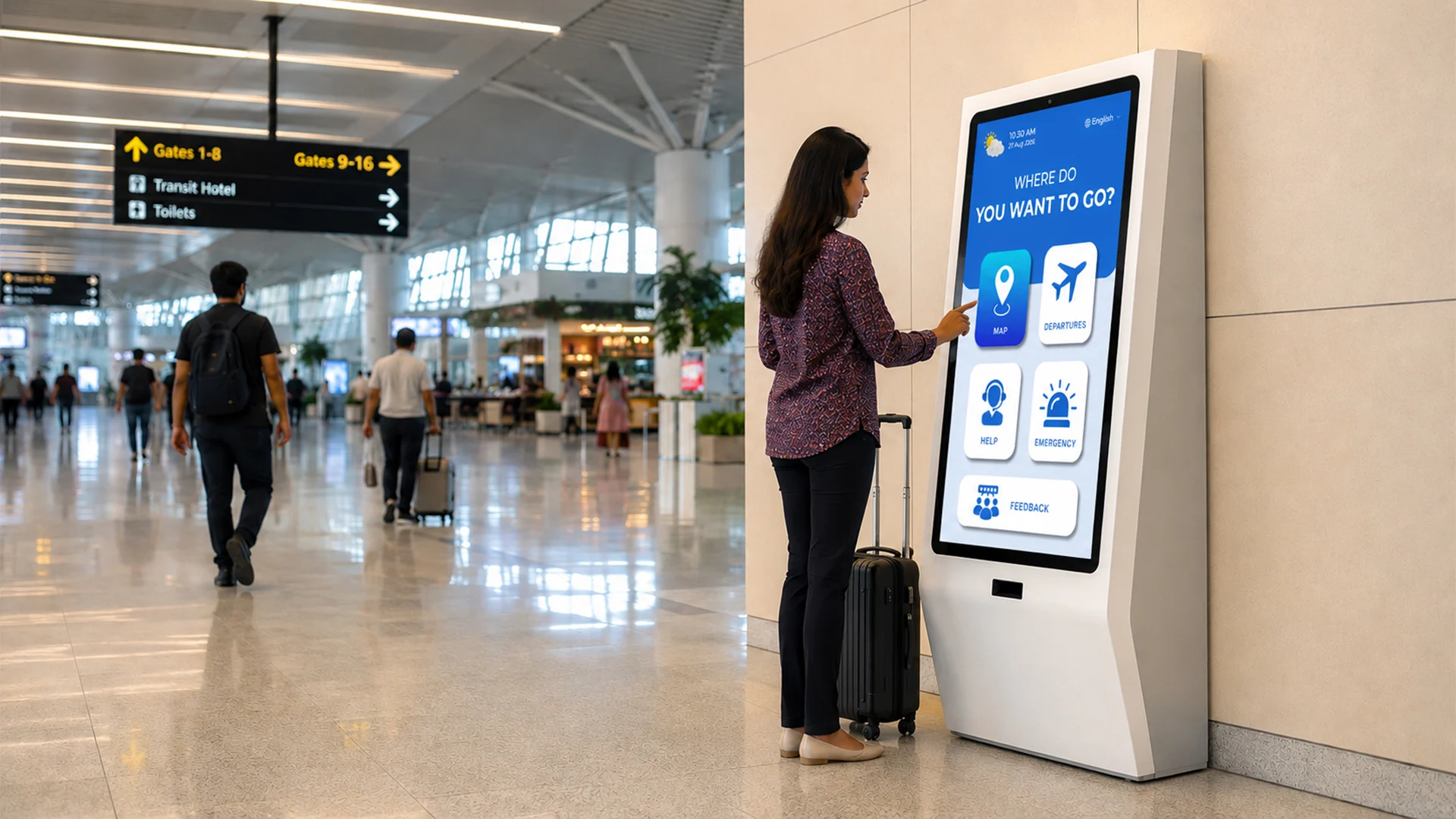 Interactive digital signage display for modern campus experience