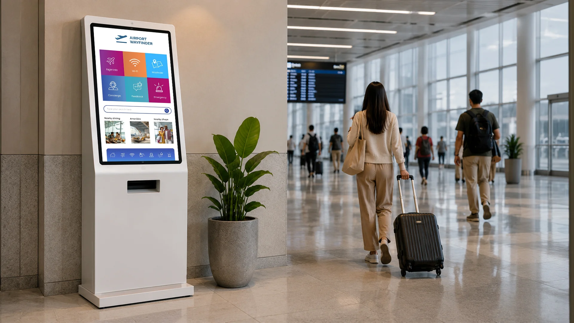 Interactive digital signage display for modern campus experience